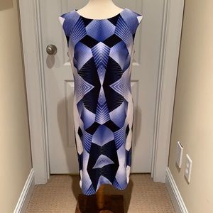 REDUCED!! Cap sleeve Geometric Print Dress Size 12
